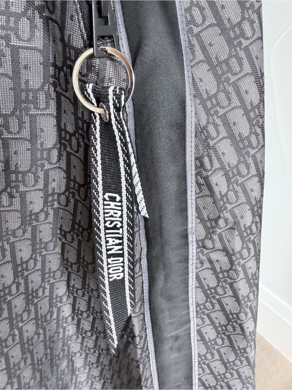 Dior Women's Gray Patterned A-Line Skirt size S waist 26”